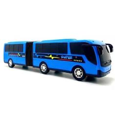 Imagem de Ônibus Grande Brinquedo Sanfonado Miniatura Articulado - Diverplas
