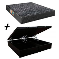Imagem de Cama Box Baú Bipartido Casal + Colchão Portobel Verona D28 57X138x188