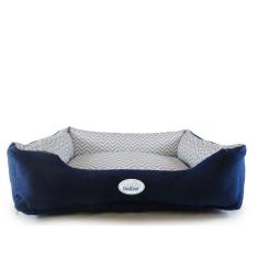 Imagem de Cama Pet Caminha Cãokent Cachorro E Gato Veludo Marinho G