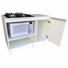 Imagem de Balcão multiuso para cooktop micro/forno/fruteira 100% mdf - BELLI MÓV