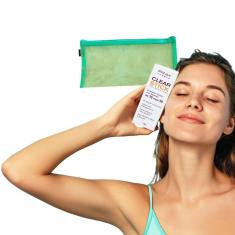 Imagem de Protetor Solar Facial em Bastão Transparente Clear Stick FPS70 Pink Cheeks 12 gr + Necessaire Multiuso