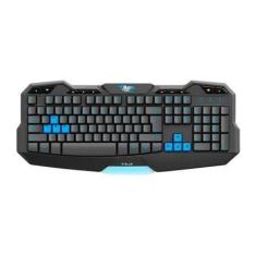 Imagem de Teclado Gamer Multimídia Usb E-Blue Mazer Typer-G Preto Azul