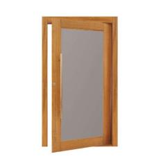 Imagem de Porta Panoramica Sem Vidro Montada Em Madeira Maci a Tauari M