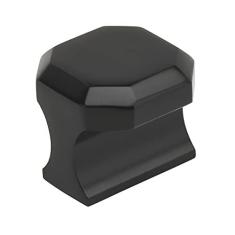 Imagem de Amerock | Puxador de armário | Preto fosco | 16 mm (5/8") de centro a centro | Remington | 1 pacote | Puxador de gaveta | Puxador de gaveta | Ferragens de armário