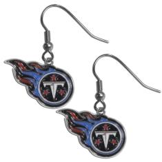 Imagem de Brincos pendentes cromados Siskiyou NFL, Branco, One Size