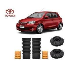 Imagem de 2 Kit Batente Coifa Coxim Dianteiro Toyota Etios 2012 2013 2014 2015