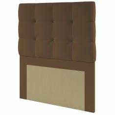 Imagem de Cabeceira Solteiro Denken Paris Estofada 90Cm - Marrom