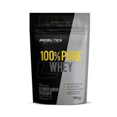 Imagem de 100% Pure Whey Nova Fórmula - 900g Refil Chocolate - Probiótica