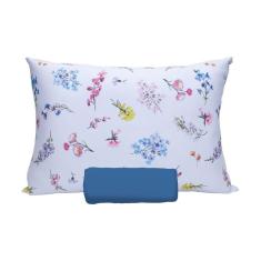 Imagem de Jogo De Lençol 2 Peças Portallar Confort Silk Flores Do Campo-azul Coroa Solteiro