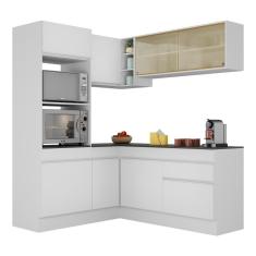 Imagem de Armário De Cozinha Completa De Canto V2098 Branco