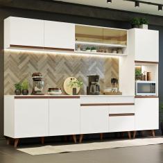 Imagem de Cozinha Completa Madesa Reims 300002 com Armário e Balcão - Branco
