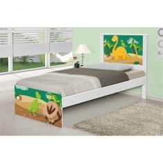 Imagem de Cama Solteiro Dinossauro Com Colchão