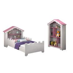 Imagem de Cama Princesa Juvenil Magia Acompanha Estante e Colchão - Vitamov