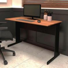 Imagem de Mesa Escrivaninha de Estudos 120cm x 60cm Pé Metal F5 Office - F5 Offi