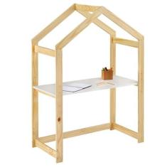 Imagem de Mesa Escrivaninha Desenho Infantil Madeira Montessoriana Mesa Regulável Cabana Lia