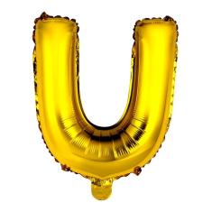 Imagem de Balão Metalizado Letra U Ouro 16" (40cm) - Mundo Bizarro