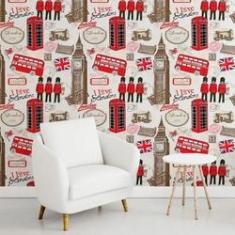 Imagem de Papel de Parede Adesivo Londres N011033 Rolo 0,58x3,00M