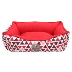 Imagem de Cama Barcelona Vermelha Para Cães E Gatos - Tam. P