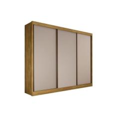 Imagem de Guarda Roupa Casal 3 Portas E 6 Gavetas Diamond Plus Freijo Cumaru C/ Fendi - Novo Horizonte