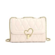 Imagem de Bolsa de ombro de couro PU com corrente para mulheres, bolsa transversal, bolsa axila, bolsa de mão, B