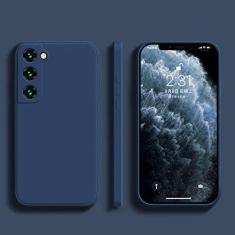 Imagem de Capa de telefone de silicone líquido para Samsung Galaxy S22 S21 S20 S10 Ultra Plus FE A73 A72 A71 A53 A52 A51 A33 A32 A31 4G 5G Capa, azul, para Galaxy S10 Plus