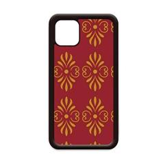 Imagem de Capa padrão decorativo vermelho dourado da Tailândia para iPhone 12 Pro Max para Apple Mini Mobile Case Shell