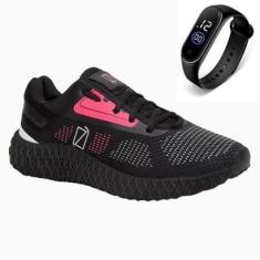 Imagem de Tênis Feminino Academia Corrida Treino Caminhada Leve + Relógio-Feminino