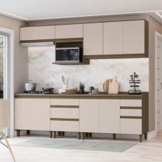 Imagem de Cozinha Completa Connect 10 Portas 5 Gavetas 100% Mdf Ce802 Duna/Crist