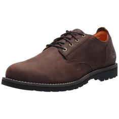 Imagem de Timberland Tênis masculino impermeável com cadarço Redwood Falls, Nobuck marrom escuro, 41