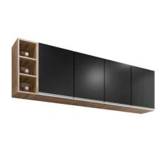 Imagem de Armário Para Cozinha Com Nicho Garrafeiro 160cm - Belliv Decor