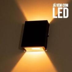 Imagem de 10x Arandela Slim 2 Focos Preta + LED G9 5W Branco Quente St1597