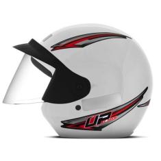 Imagem de Capacete Moto Aberto Mixs Up Masculino Feminino Com Viseira, BRANCO, 6