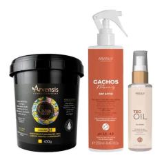 Imagem de Kit Arvensis Masc 2x1 Day After Cachos Finalizador Tec Oil
