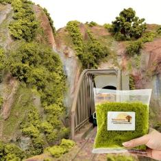 Imagem de Warmtree Modelo de pó de árvore em miniatura arbustos arbustos kit de modelo de terreno para bricolage miniatura modelo de arquitetura de terras baixas modelo de construção ferroviário jardim de fadas