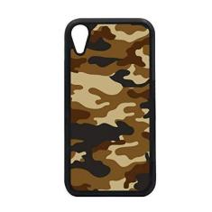 Imagem de Capa com estampa de arte em grão de camuflagem para iPhone XR para proteção de telefone Apple