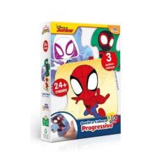 Imagem de Quebra Cabeça Progressivo Spidey 2,3 E 4 Peças Toyster