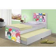 Imagem de Bicama Juvenil Adesivada Ursinhos Coloridos