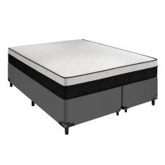 Imagem de Cama King Arezzo Black White Box Molas Ensacadas Portobel