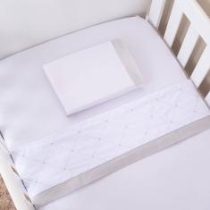 Imagem de Jogo De Lençol Para Berço Americano 3 Peças Florence Banco