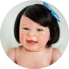 Imagem de Boneca Bebe Reborn Linda Olhos Azuis Enxoval Completo