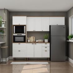 Imagem de Cozinha Completa Americana 4 Peças Com 4 Gavetas Portas Provençais - G