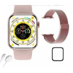 Imagem de Relógio Ultra Mini Smartwatch Serie 8 41mm 2 Pulseiras Gps - Hw68