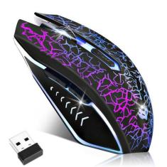 Imagem de Mouse sem fio para jogos LulabBoard recarregável 2400 DPI preto