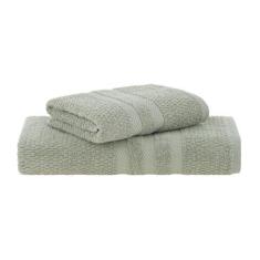 Imagem de Kit Toalha de Banho e Rosto 2 Pçs Vanilla Extra Soft Buddemeyer, Verde