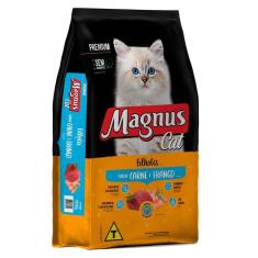 Imagem de Ração Seca Magnus Cat Carne E Frango Para Gatos Filhotes - 20 Kg