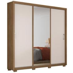 Imagem de Guarda Roupa 3 Portas 2 Gavetas Com Pés Quadrado Residence D02 Amendol