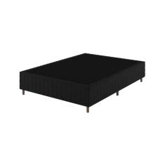 Imagem de Base Box Casal 25cm x 1,88m x 1,38m Treviso Matelado Rustico preto