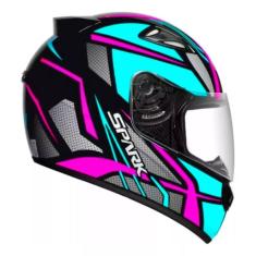 Imagem de Capacete Moto Spark Spider Ebf Esportivo Tiffany