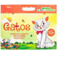 Imagem de Livro - Megapad - Colorir & Atividades: Gatos