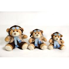 Imagem de Trio de Urso Pelúcia Para Nicho P 18cm  M20cm  G25cm Vários Modelos - 